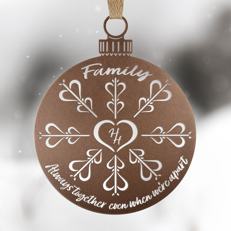 Snowflake Bauble - Bronze