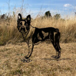 Boston Terrier Garden Art