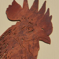 Rocky detail in natural finish