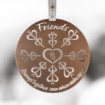 Snowflake Tree Decoration - Bronze